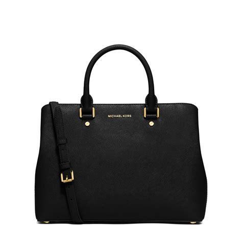 savannah black michael kors|michael kors savannah large satchel.